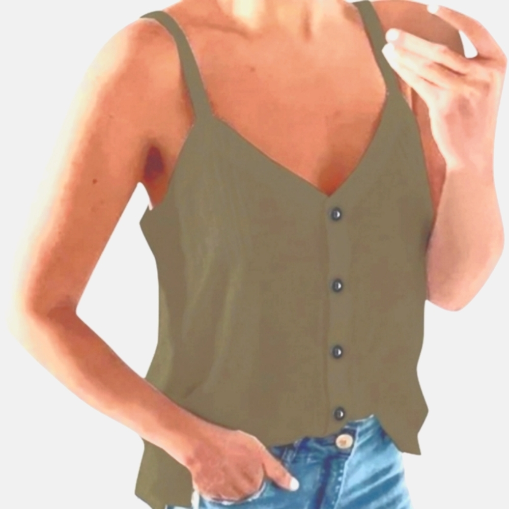 (M)💥Dynamite💥Green With Envy💚 Tank/Cami w/Tye 17"× L 21"